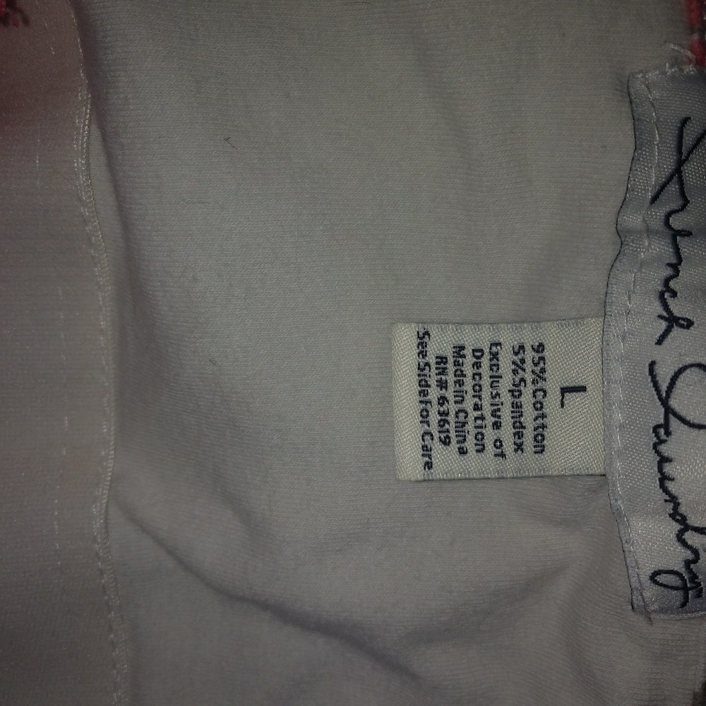 French Laundry XL Coral Floral Camisole Cotton Stretch Top in Tangerine n Olive - Picture 2 of 2